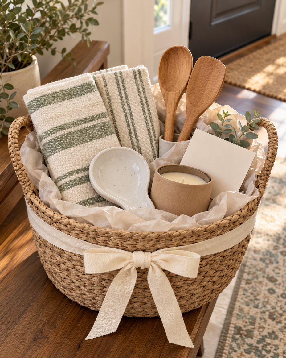 Welcome Home — gift basket by Willow Whispers